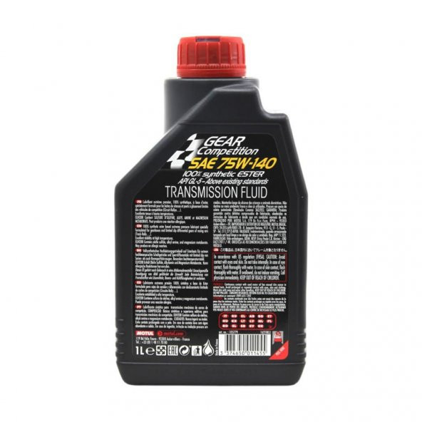 Motul Gear Competition 75W-140 1 Lt Sentetik Şanzıman Yağı - Resim 4