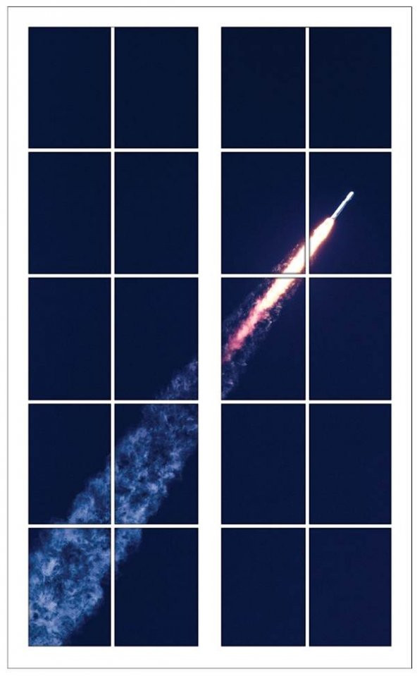 Pencere, Roket, Uzay Duvar Sticker