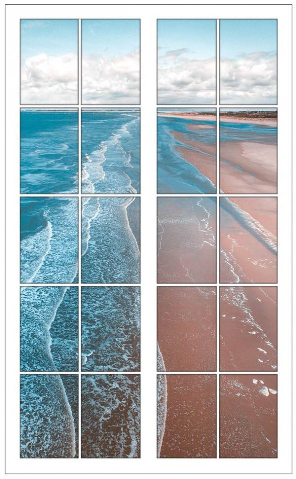 Pencere, Sahil, Deniz Kıyısı Duvar Sticker