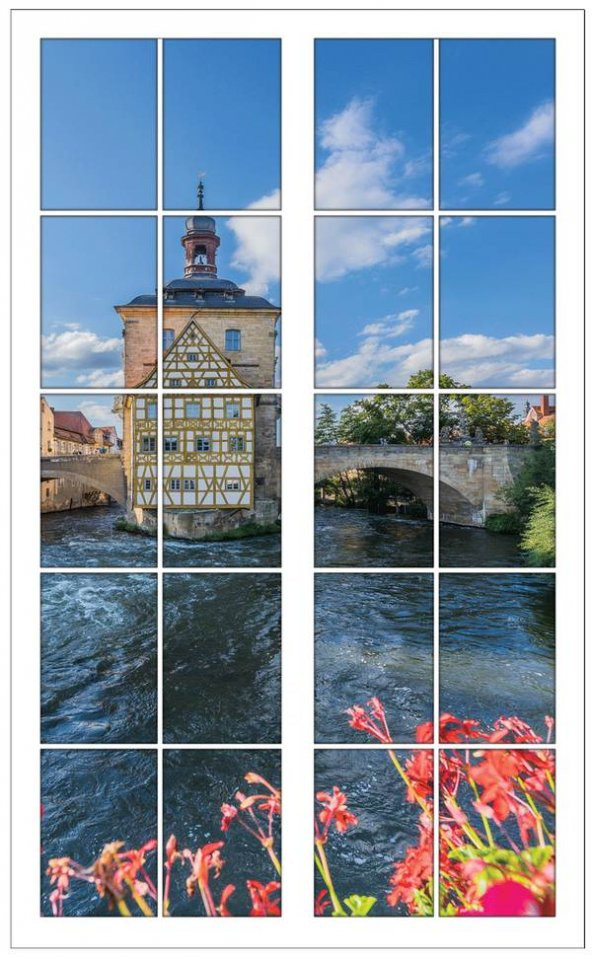 Pencere, Köprü, Nehir, Mimari, Duvar Sticker