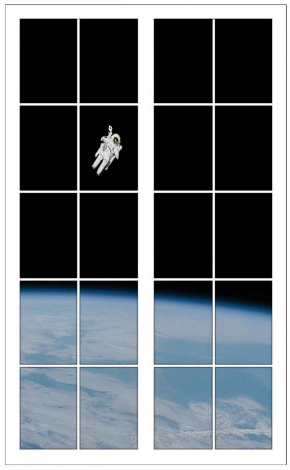 Pencere, Astronot, Uzay, Atmosfer Duvar Sticker