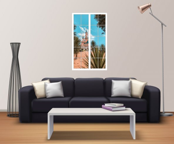 Pencere, Saray, Şato Duvar Sticker - 2