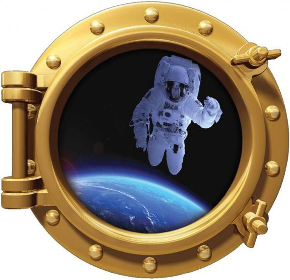 UZAY GEMİSİ, ASTRONOT DUVAR STİCKER
