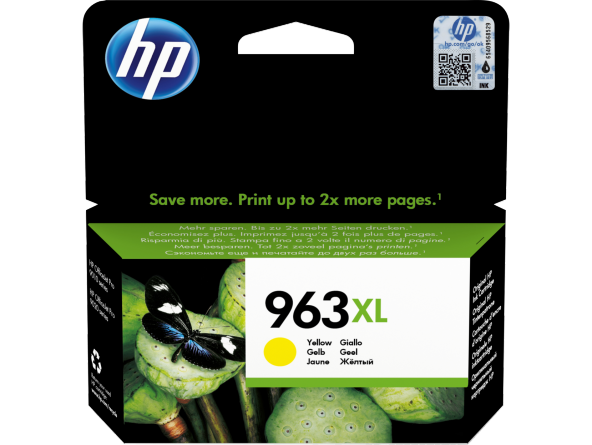 HP 3JA29AE (963XL) YUKSEK KAPASITE SARI MUREKKEP KARTUS - 1