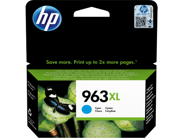 HP 3JA27AE (963XL) YUKSEK KAPASITE CYAN MUREKKEP KARTUS
