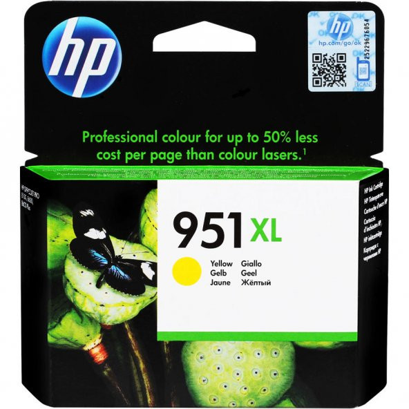 HP CN048AE (951XL) SARI YUKSEK KAPASITELI MUREKKEP KARTUSU 1.500 SAYFA