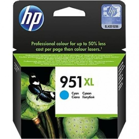 HP CN046AE (951XL) CAMGOBEGI YUKSEK KAPASITELI MUREKKEP KARTUSU 1.500 SAYFA - 1