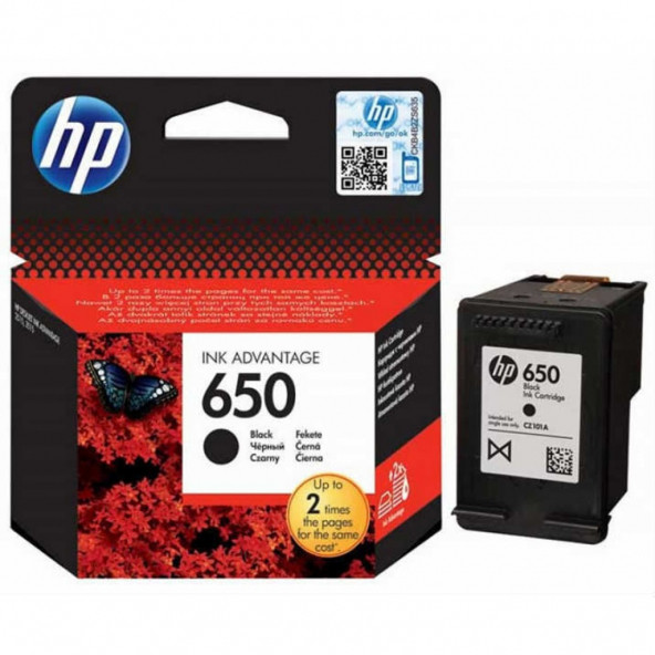 HP CZ101AE (650) SIYAH MUREKKEP KARTUSU 360 SAYFA - 2