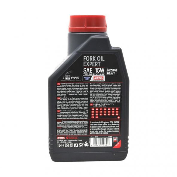 Motul Fork Oil Expert Medium Heavy 15W 1 Lt Amortisör Yağı (4 Adet) - 4