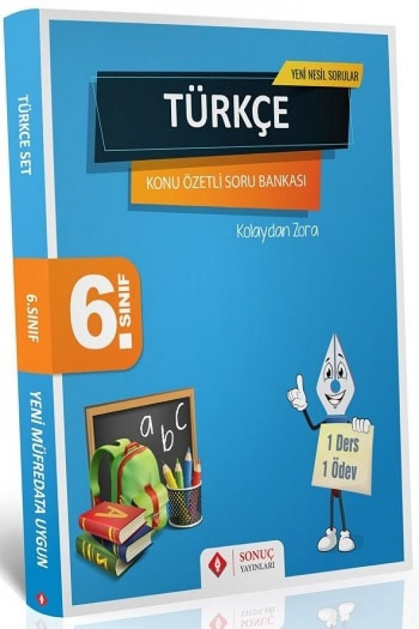 6. Sınıf Türkçe Konu Özetli Soru Bankası Seti Sonuç Yayınları 