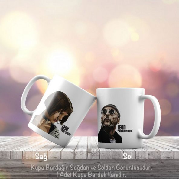 Leon The Professional Film Karakterleri Kupa Bardak - Arkadaş ve Sevdiklerinize Hediyelik