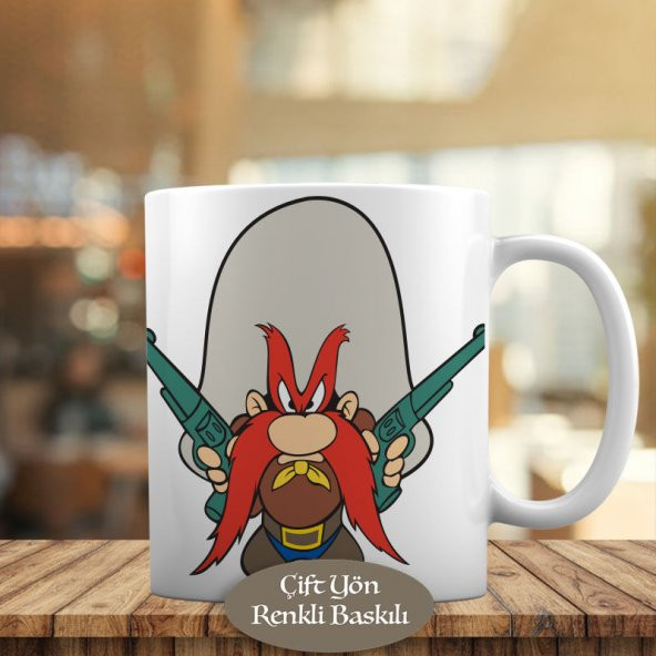 Kızgın Kovboy Yosemite Sam Kupa Bardak Hediyelik-yosemite_sam