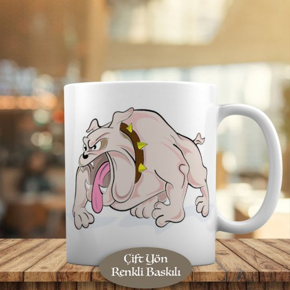 Kızgın American Bully Köpek Kupa Bardak Hediyelik-91-6487 - 1