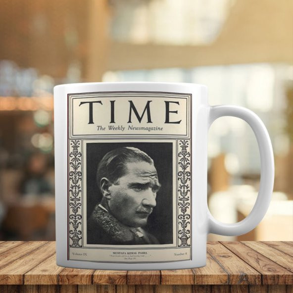 Time Dergisi Kapak Mustafa Kemal Atatürk - 21 Şubat 1927 Kupa Bardak K1