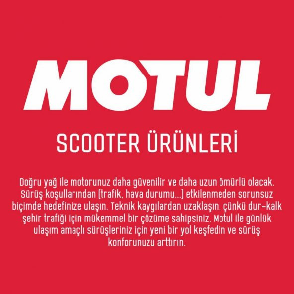 Motul Scooter Power 5W-40 MA 4T 1 Lt 4 Zamanlı Motor Yağı (6 Adet) - 5