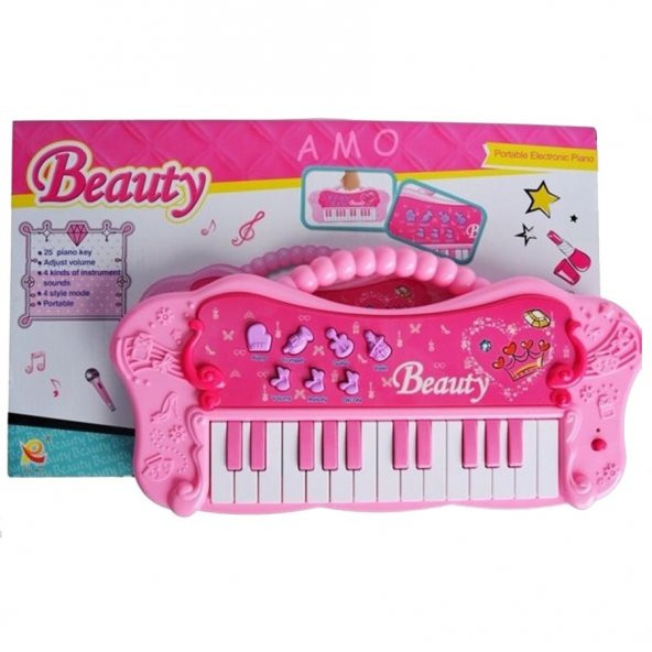 Oyuncak Beauty Pembe Piyano 25 Tuşlu
