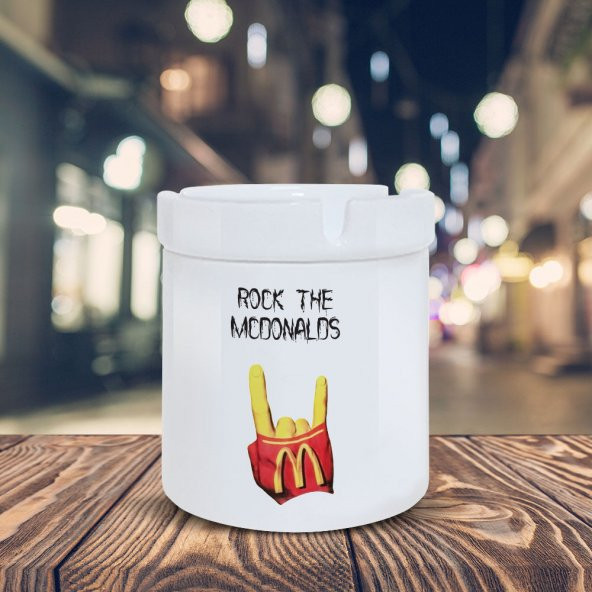 Rock The Mc Donald Baskılı Küllük Kül Tablası- KL240
