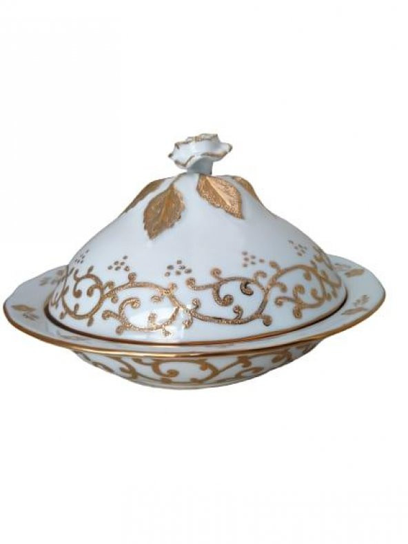 Kütahya Porselen Sultan Şekerlik B.Altın Renk - Resim 2