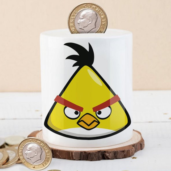 Angry Birds Sarı Kafa Kuş Para Birikim Kumbarası-47330411 - 1