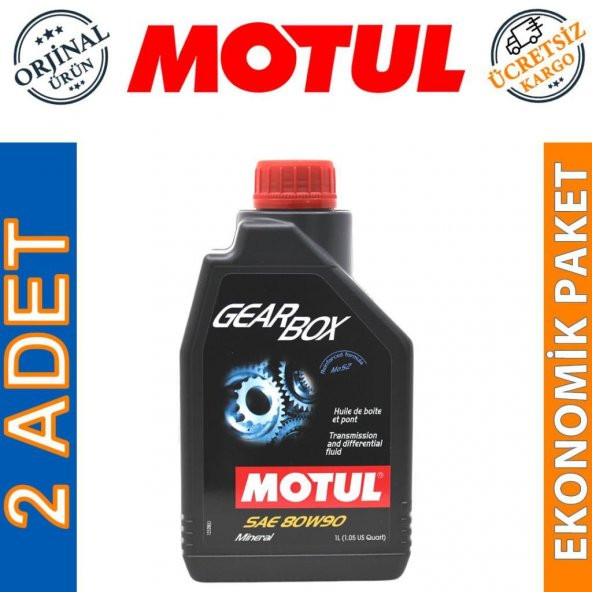 Motul GearBox 80W-90 1 Lt Şanzıman ve Diferansiyel Yağı (2 Adet)