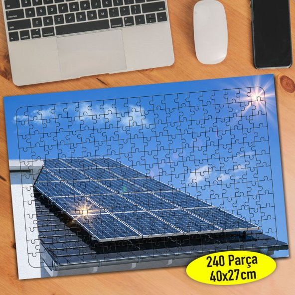 Güneş Panelleri Sistemi 240 Parça Puzzle Yapboz Tablo-110114020