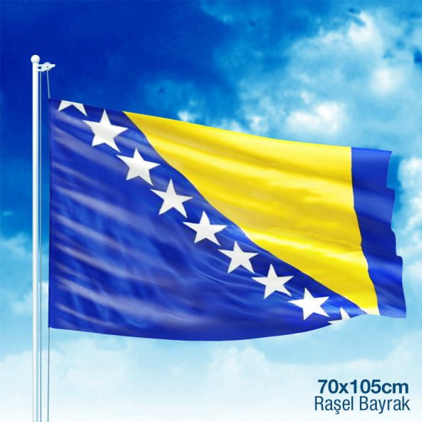 Bosna i Hercegovina -Bosna Hersek Bayrağı Sancak -Bayrak -70x105 cm