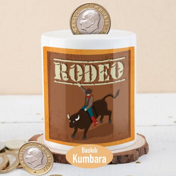Rodeo Boğa Üzerinde Matador Para Birikim Kumbarası-21474 - 1