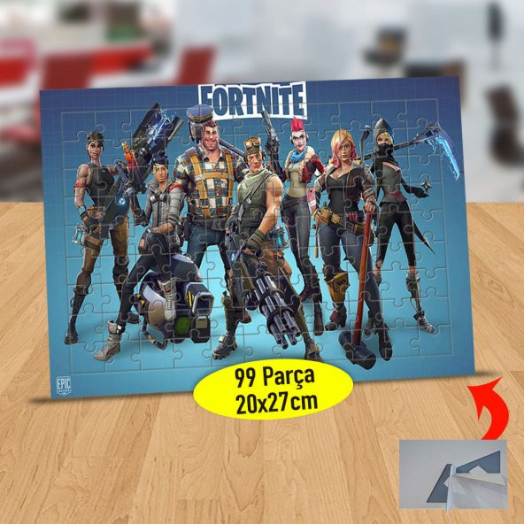 All Fortnite Skins Oyun Karakterleri 99 Parça Puzzle Yapboz Tablo - 1