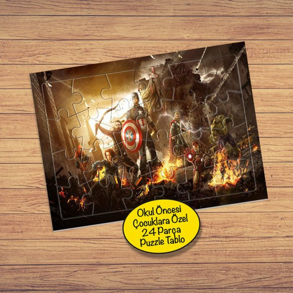 Avengers Endgame 24 Parça Puzzle Yapboz Tablo-the-avengers-scar - 1