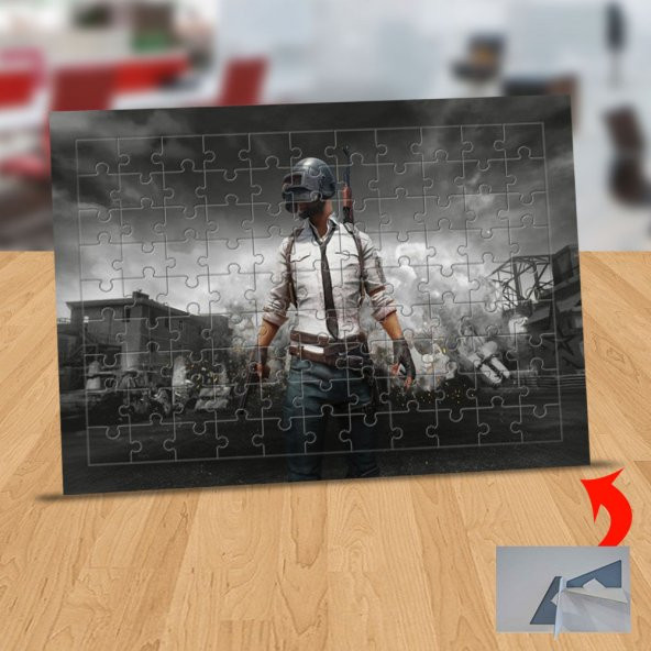 PubG Video Oyun Figürü 99 Parça Puzzle Yapboz Tablo-pubg-4k - 1