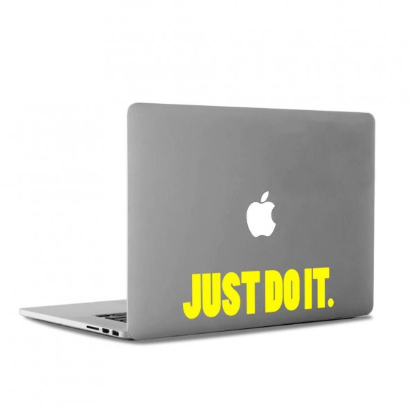 Just Do it. Slogan Dizüstü Laptop, Macbook, ipad Apple, Sticker, Etiket, Çıkartma - 9