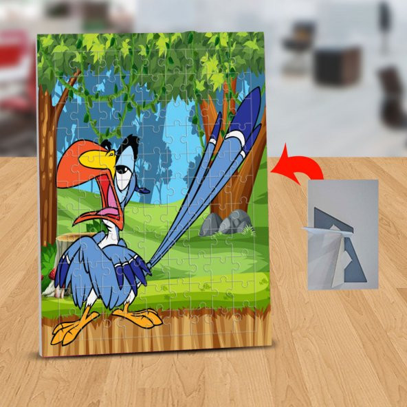 Bağıran Kuş Zazu Aslan Kral 99 Parça Puzzle Yapboz Tablo-LK_120