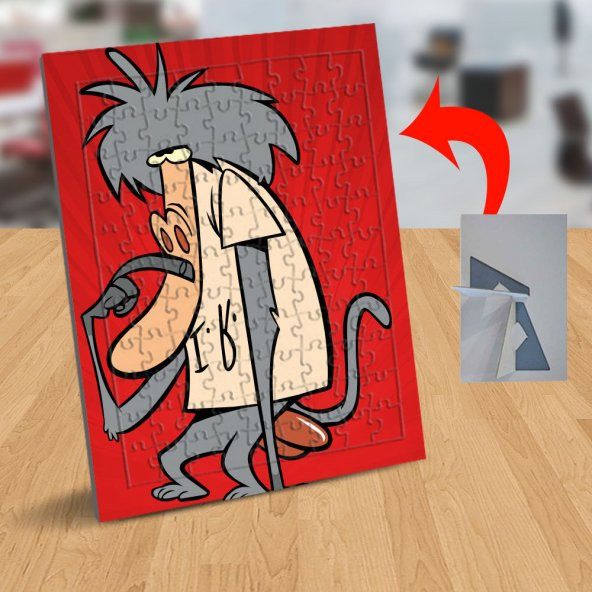 Düşünen Baboon I Am Weasel 99 Parça Puzzle Yapboz Tablo-IR001 - 1