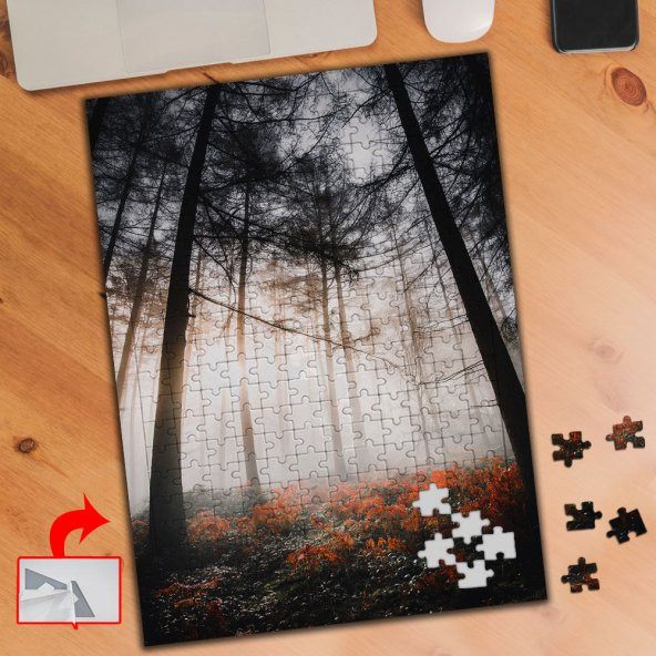 Ormandan Süzülen Güneş, Çiçek 240 Parça Puzzle Yapboz Tablo-7883