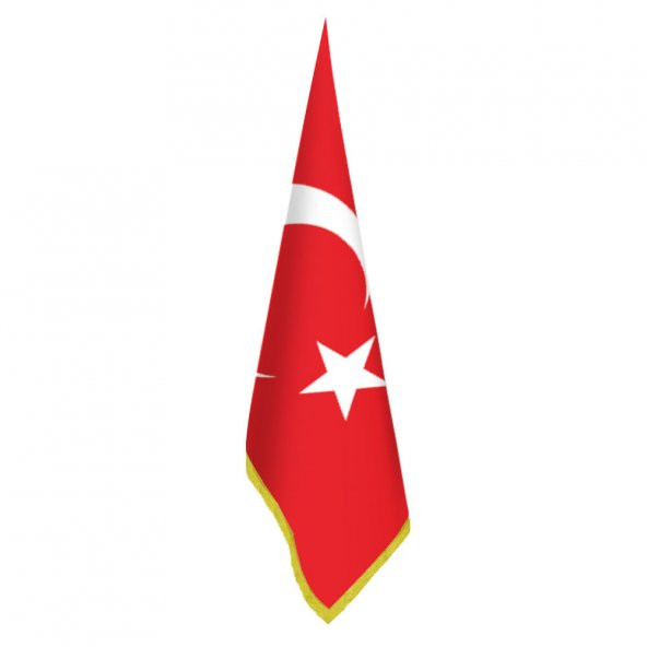 Ay Yıldız -Türkiye - Türk Bayrağı - Bayrak - Ofis-Makam-Toplantı Odaları - Saçaklı Makam Bayrağı