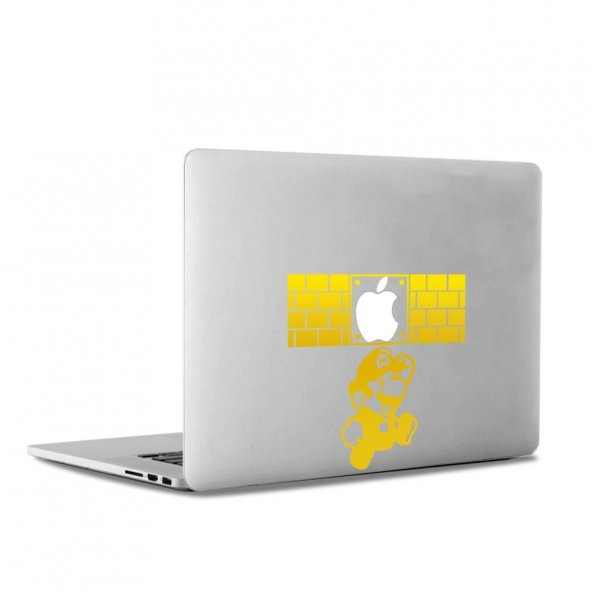 Super Mario Bros Mac Book Laptop Sticker, Etiket, Çıkartma - 2