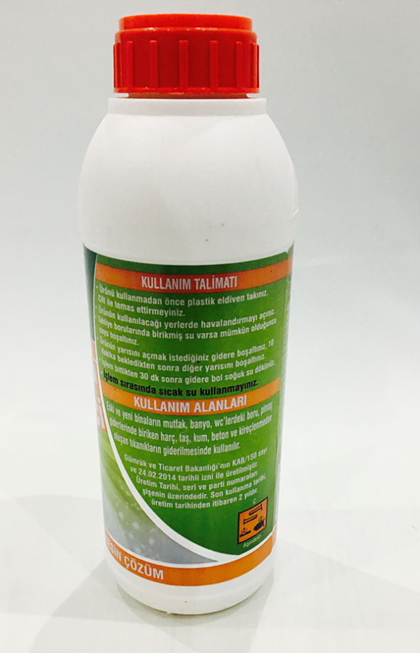 Handiron Harç Taş Kum Beton Kireç Eritici Banyo Tuvalet Lavabo Açıcı Sıvı Kostik Gider Açar Asit Değildir 1 Kg - 2
