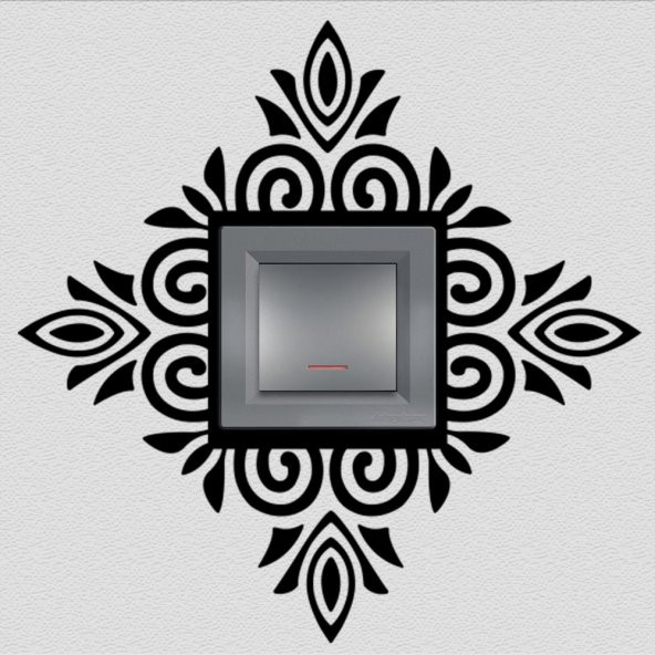 Dekoratif Çerçeve Priz Sticker Duvar Dekorasyon Çıkartma