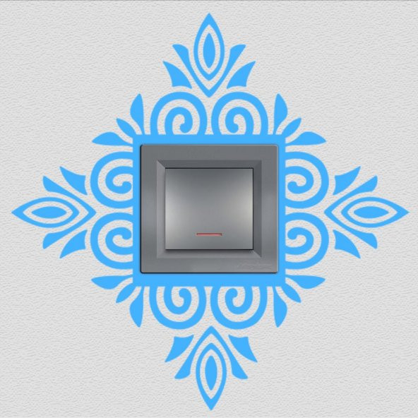 Dekoratif Çerçeve Priz Sticker Duvar Dekorasyon Çıkartma - 5