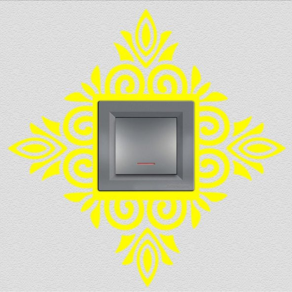 Dekoratif Çerçeve Priz Sticker Duvar Dekorasyon Çıkartma - 7