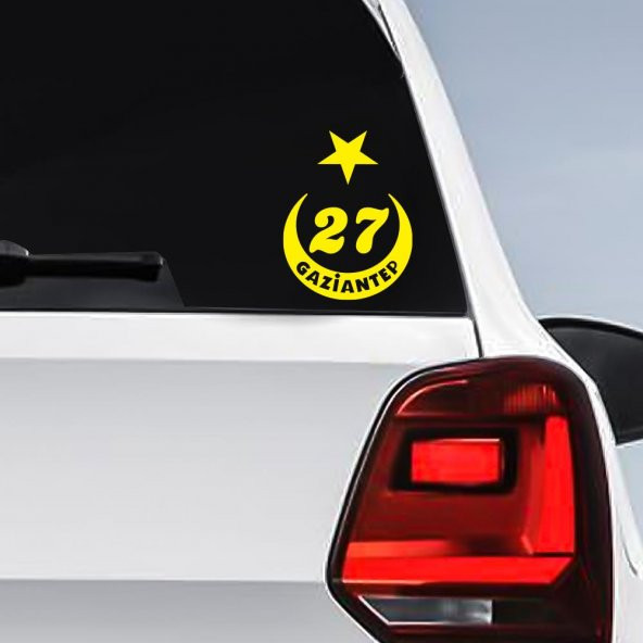 Ay Yıldız Gaziantep Plakası 27 Sticker, Oto, Araba, Araç, Etiket, Aksesuar - 7