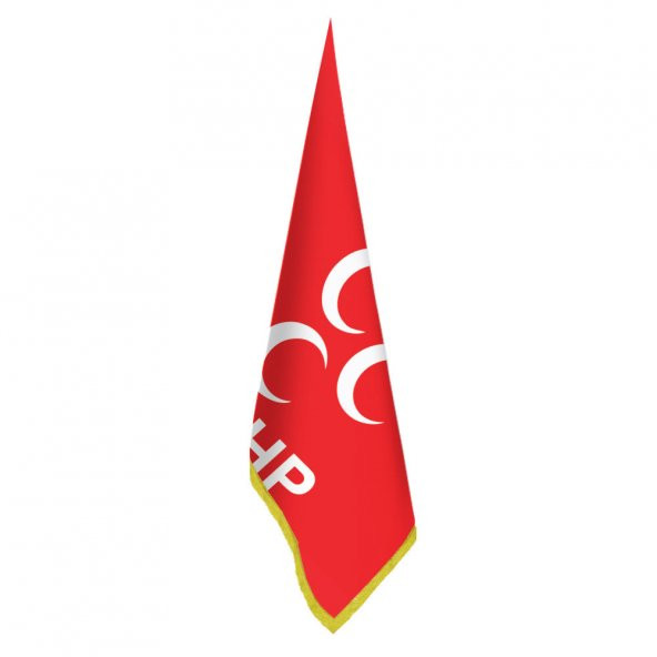 Milliyetçi Hareket Partisi (MHP) Bayrağı - Ofis-Makam-Toplantı Odaları - Saçaklı Makam Bayrağı - 1
