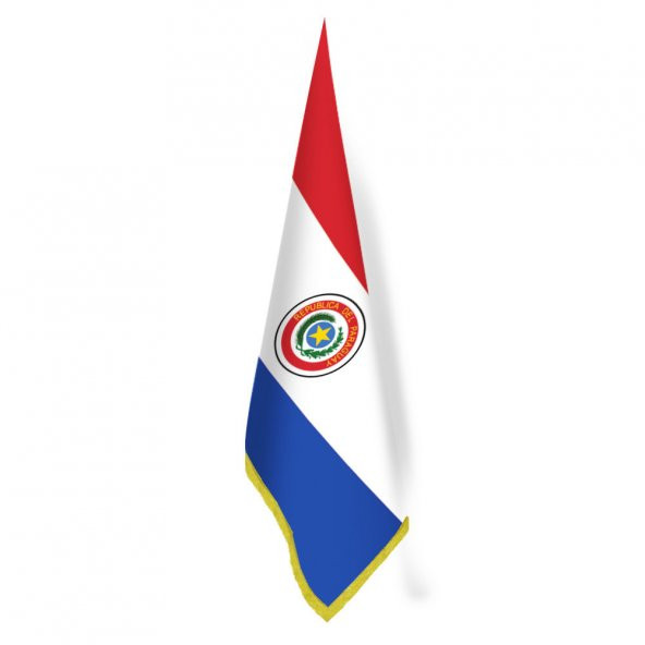 Paraguay Bayrağı - Ofis-Makam-Toplantı Odaları - Saçaklı Makam Bayrağı
