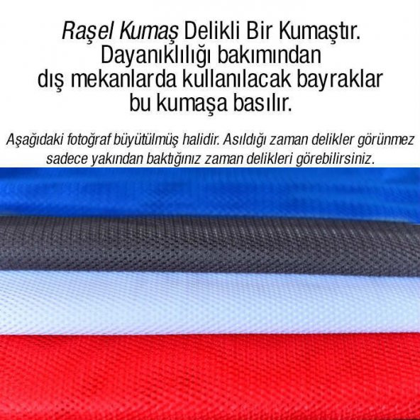 Kırım Hanlığı, Kırım Yurdu Bayrağı - Devlet Bayrakları 70x105 cm Raşel Kumaş - Resim 2