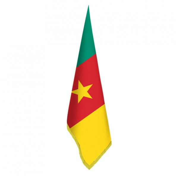 Kamerun Bayrak - Ofis-Makam-Toplantı Odaları - Saçaklı Makam Bayrağı
