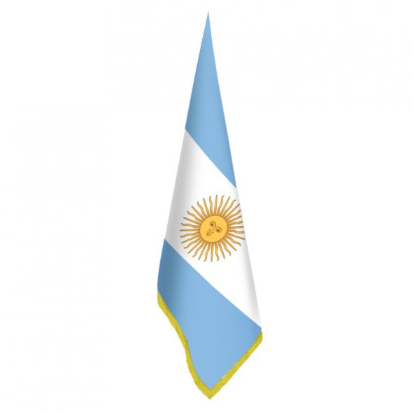 Arjantin Bayrağı -Ofis -Makam-Toplantı Odaları - Saçaklı Makam Bayrağı