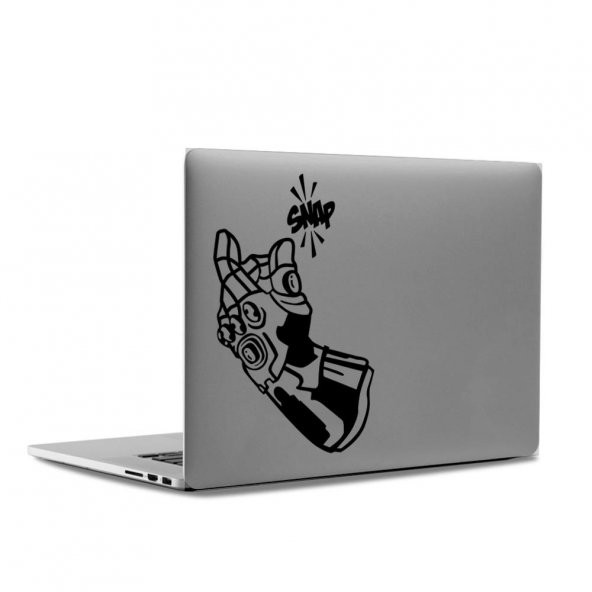 Thanos Eldiveni The Decimation Snap Hareketi, Parmak Şıklatma, Bilgisayar, Laptop, ipad, Sticker