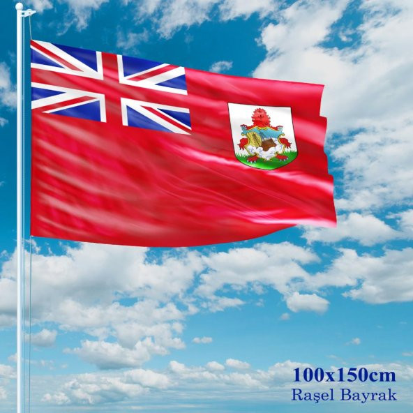 Bermuda Bayrağı - 100x150 cm (1 metre x 1,5 metre) - Raşel Kumaş