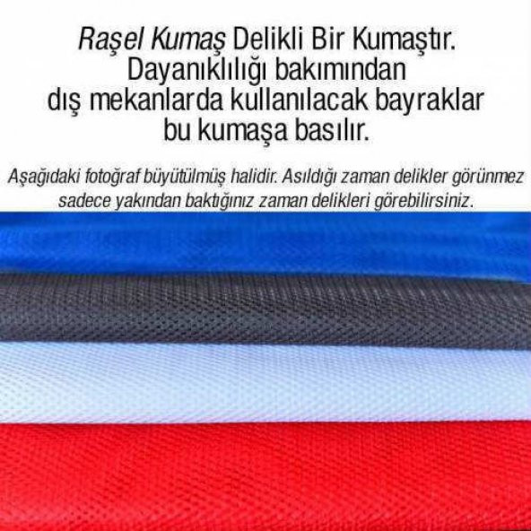 Bermuda Bayrağı - 100x150 cm (1 metre x 1,5 metre) - Raşel Kumaş - 2