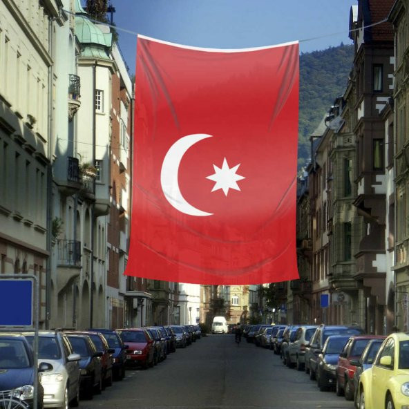Son İmparatorluk Osmanlı Devleti Bayrağı - 17 Eski Türk Devletleri Bayrağı - 4x6mt Bayrak